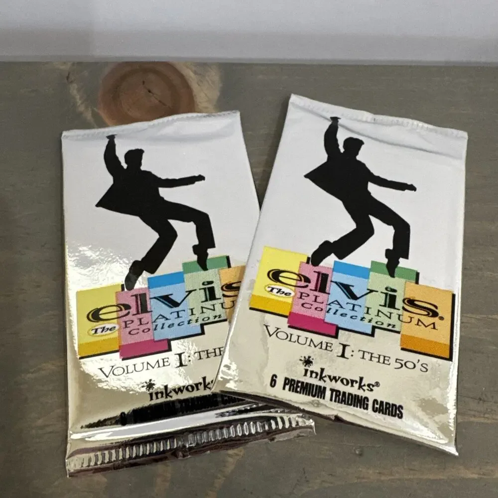 VINTAGE 2- PACKS NEW “ELVIS” PLATINUM COLLECTION VOL. I TRADING CARDS